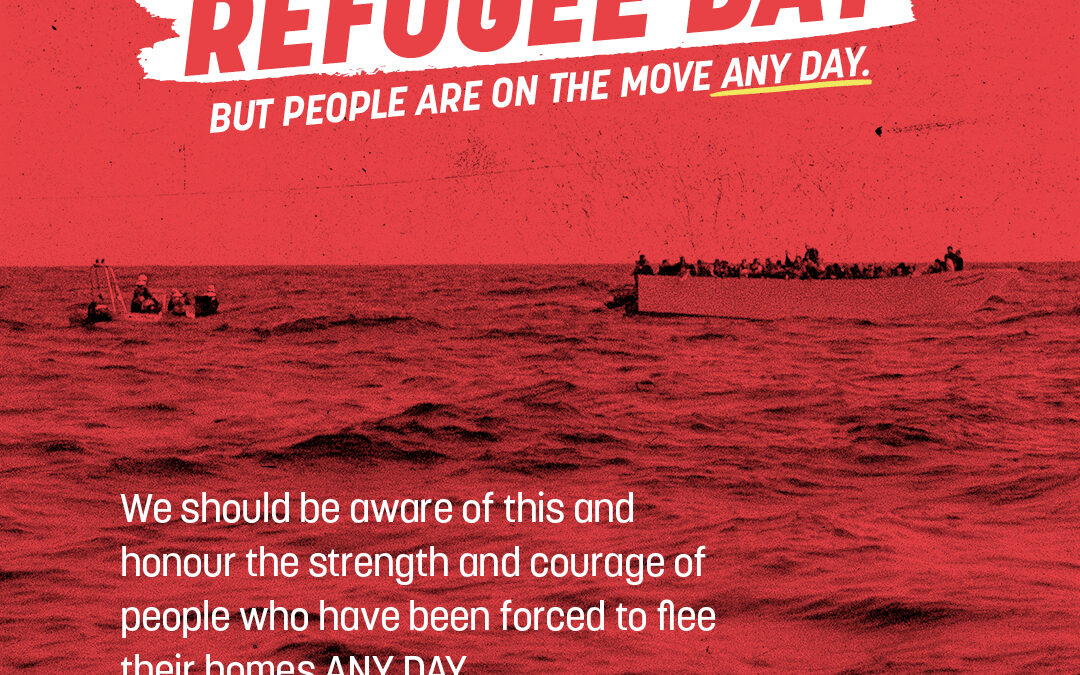TODAY IS WORLD REFUGEE DAY