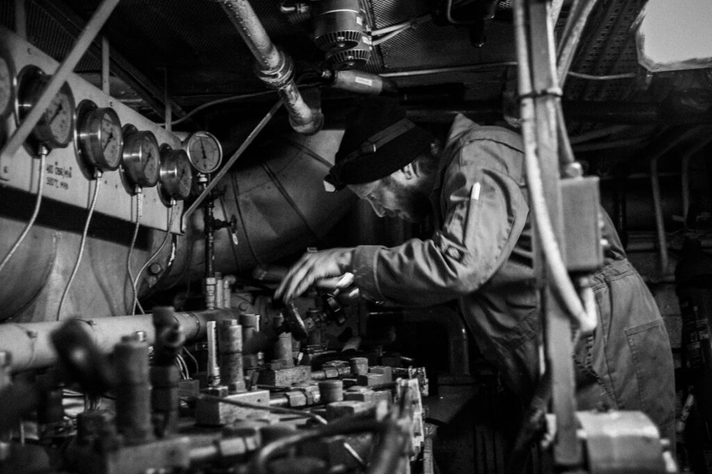 Maschinenraum der Sea Punk I