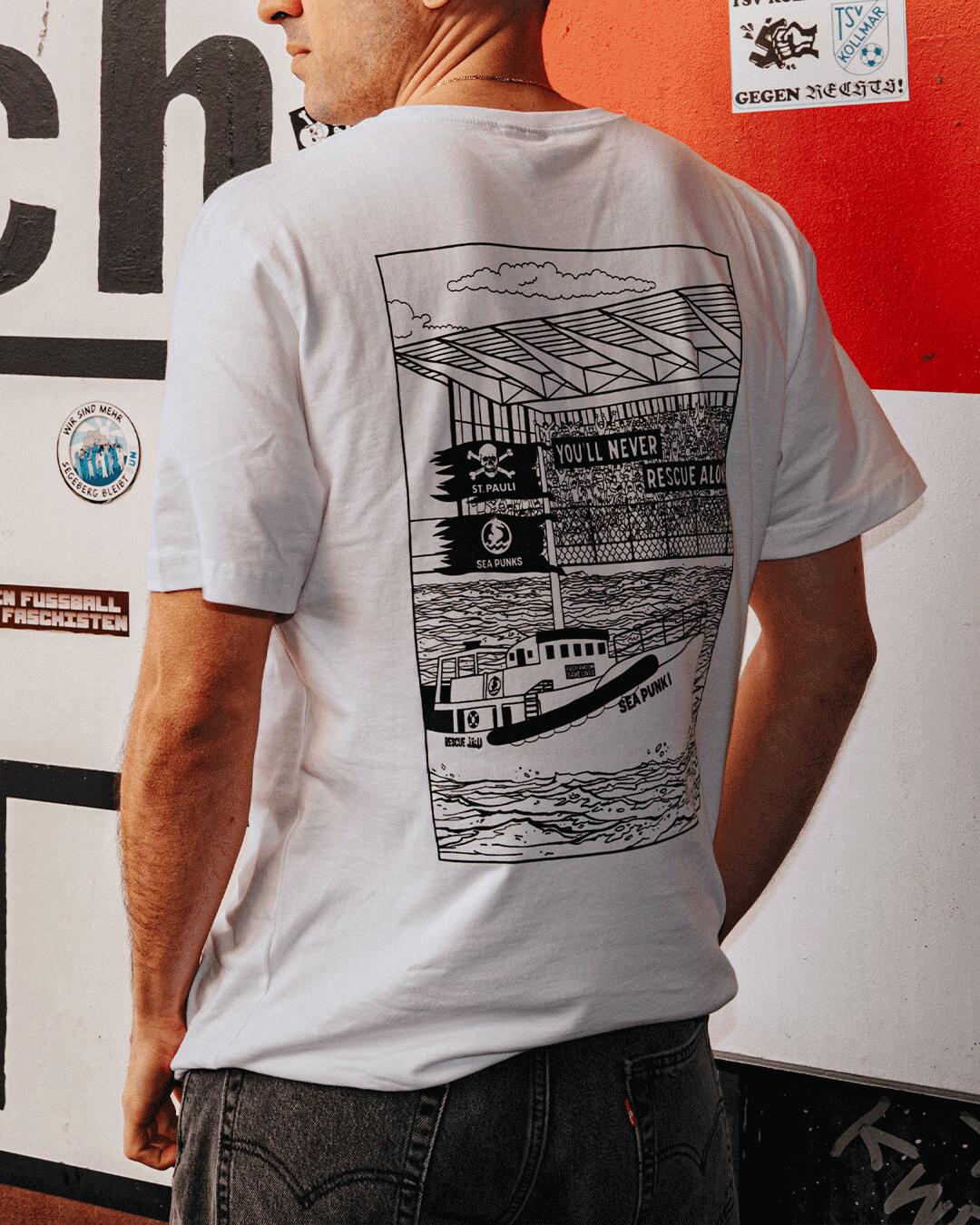 T-Shirt white: Sea Punks x FC St. Pauli