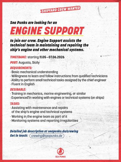 crew call for engine support