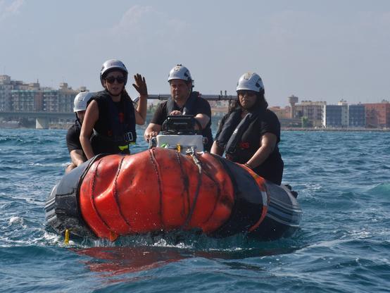 RHIB crew of Sea Punk I training in port of Augusta